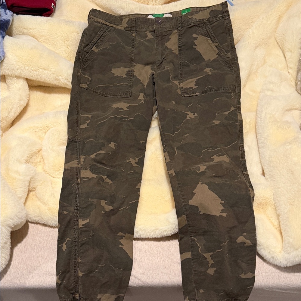 Anthropologie “The Wanderer” Camouflage Ankle Pants